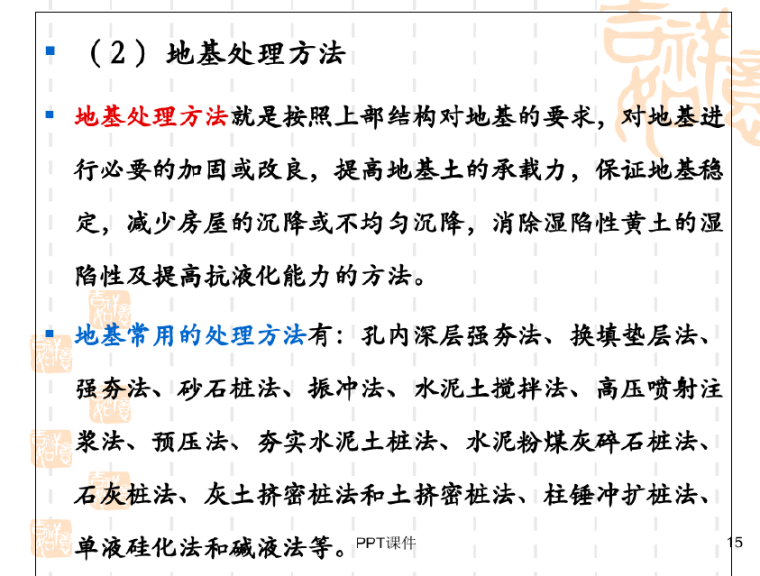 地基处理与边坡支护桩基工程计量与计价