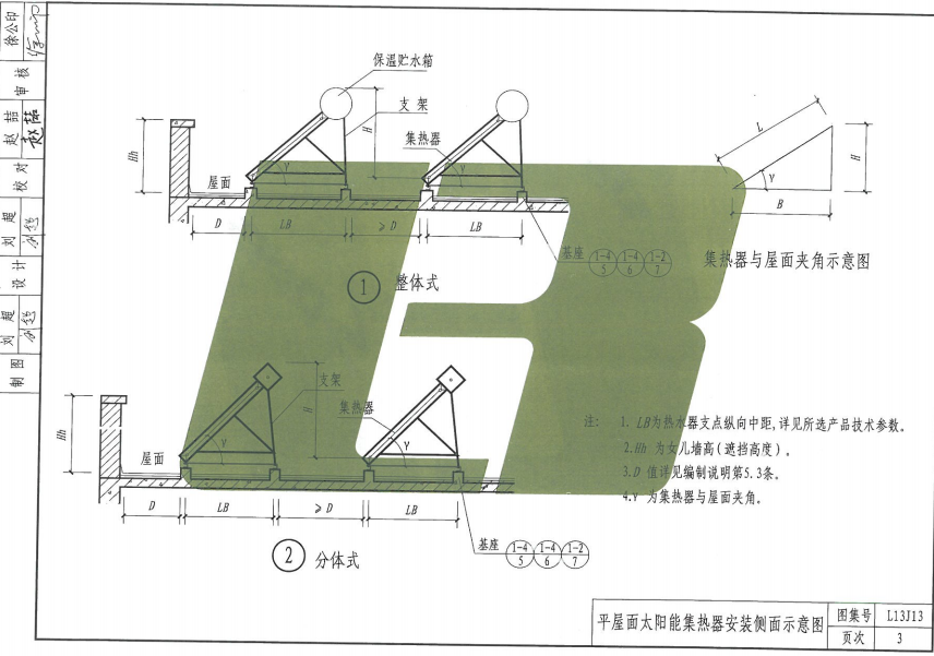 魯L13J13 民用建筑太陽能熱水系統(tǒng)設(shè)計(jì)