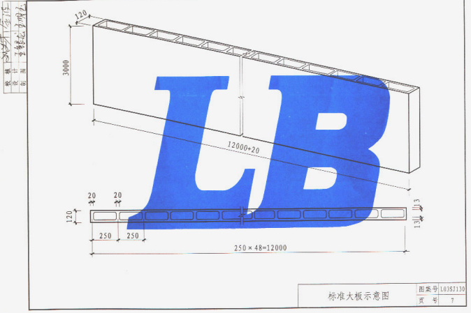 鲁L03SJ130 轻质隔墙（三）（玻璃纤维增强石膏空心大板）