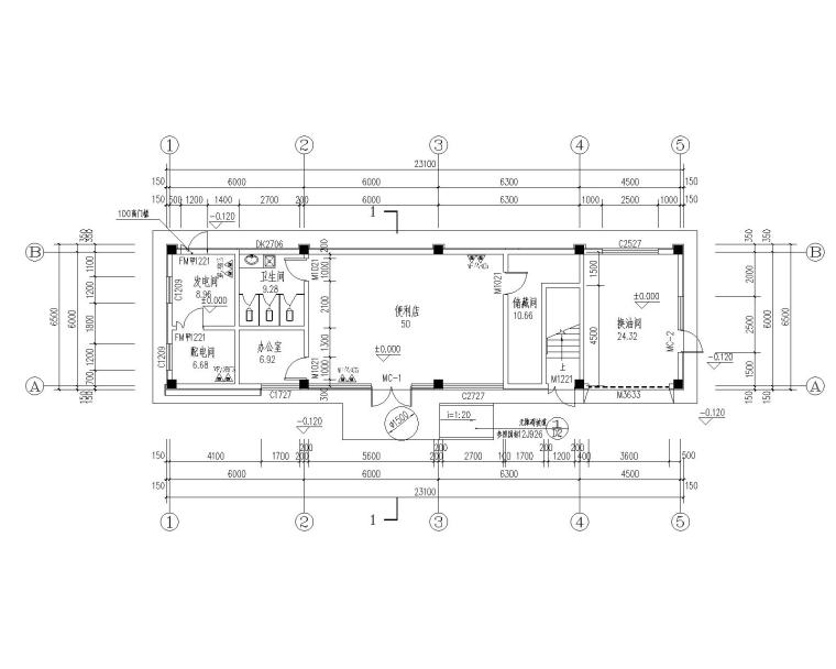 多层加油站建筑施工图