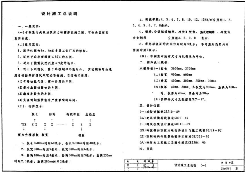 苏G9204 预应力槽形板