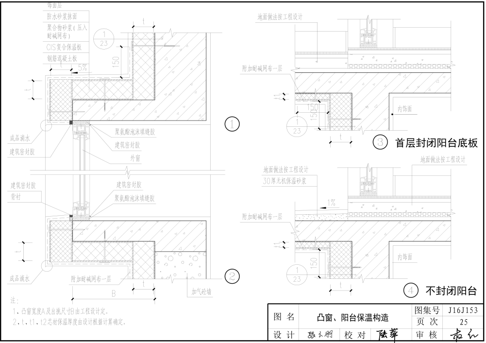 J16J153 CIS复合保温板现浇混凝土保温系统建筑构造