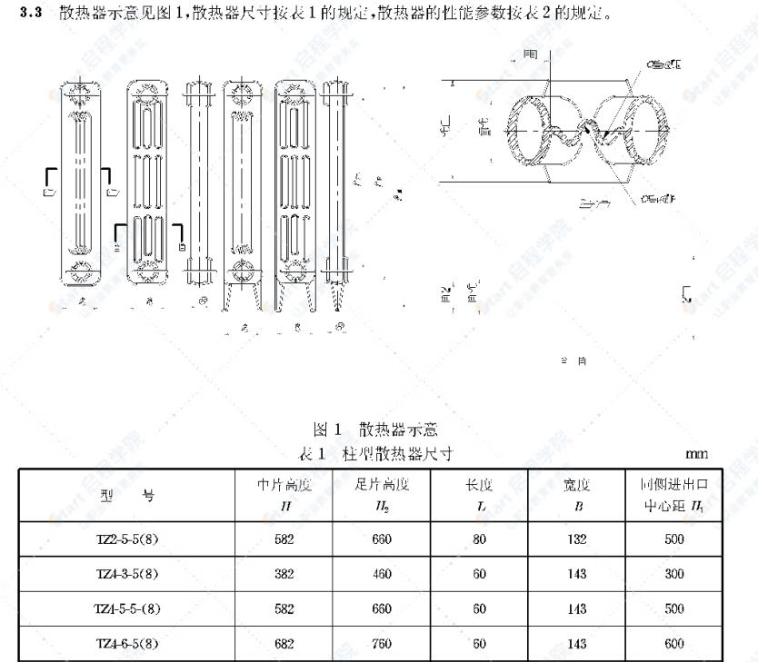 JG 3-2002采暖散热器灰铸铁柱型散热器