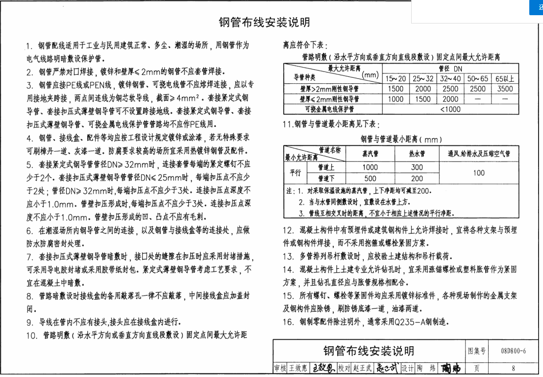 08D800-6 民用建筑电气设计与施工_室内布线