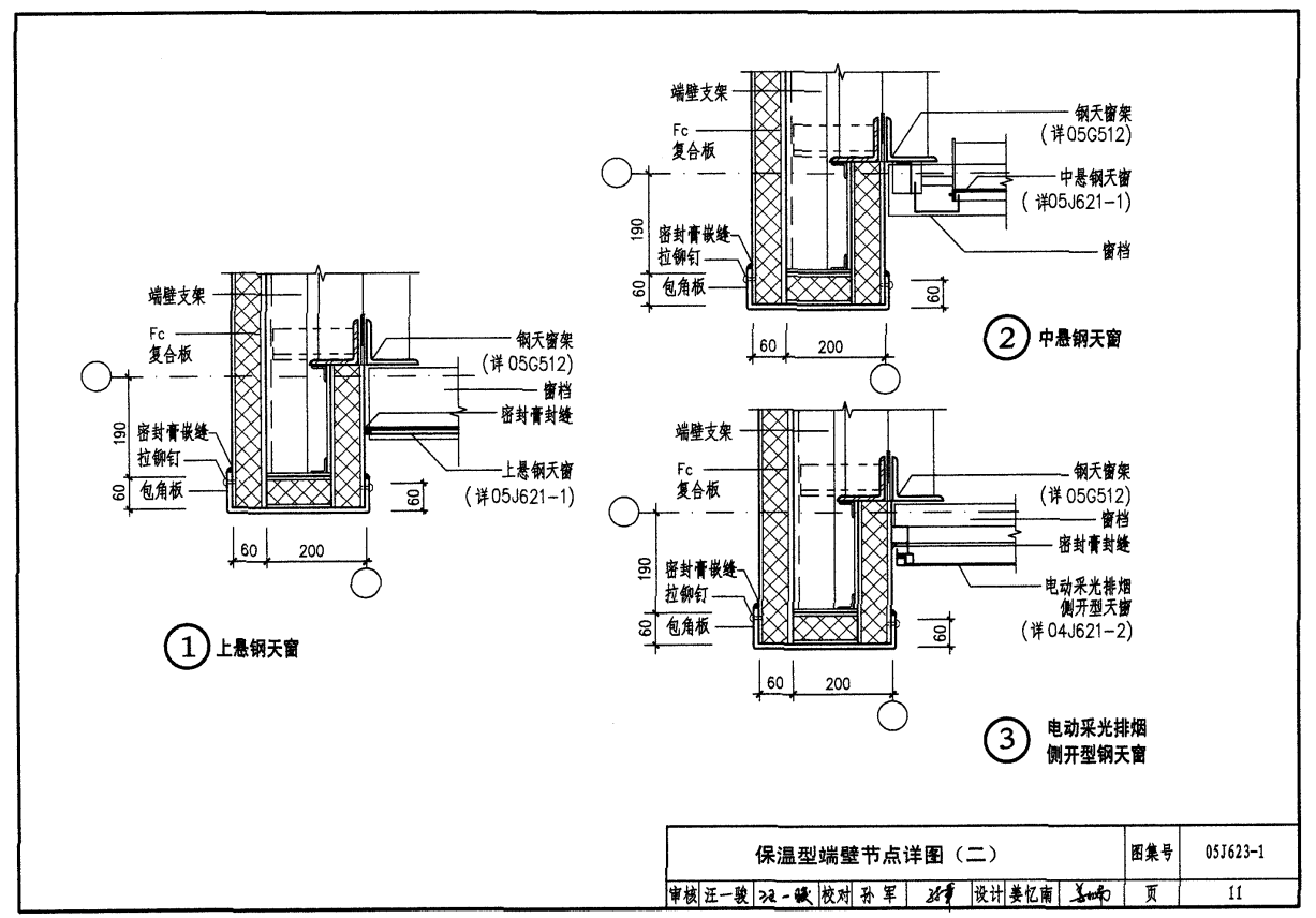 05J623-1-钢天窗架建筑构造