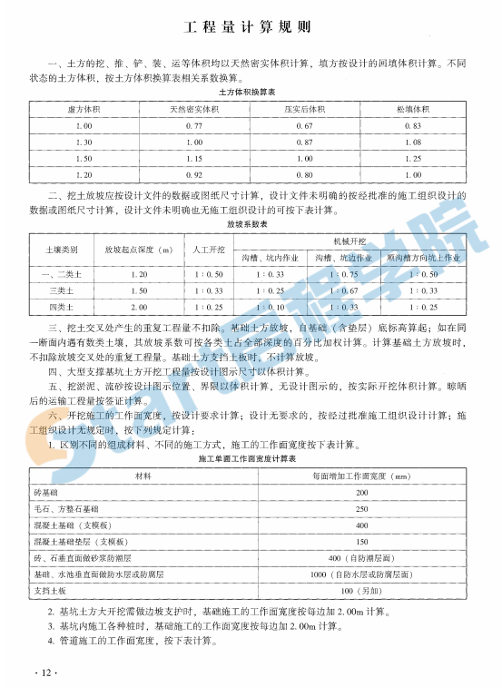 云南省城市地下综合管廊工程计价标准2020