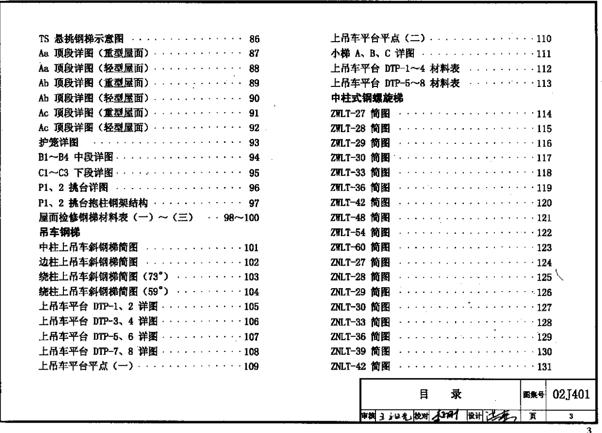 02J401-钢梯图集