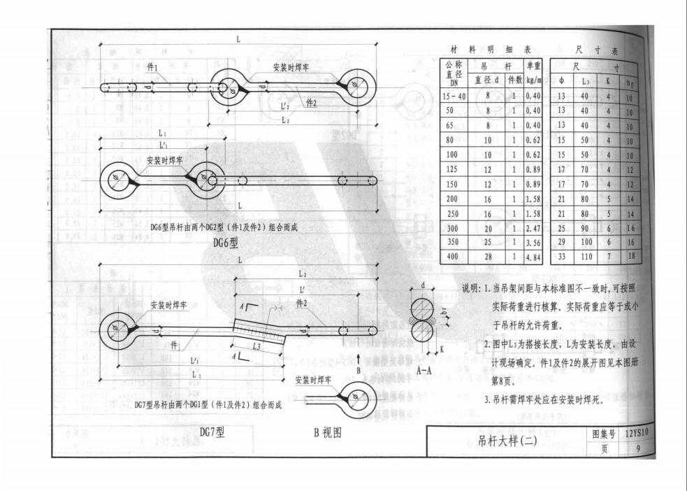 12YS10-管道支架吊架