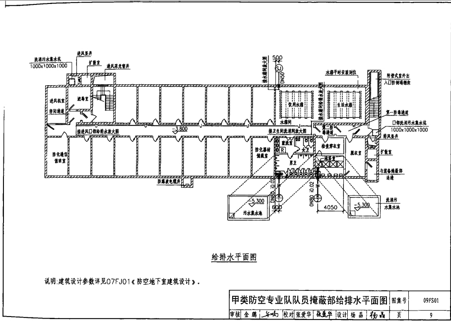 09FS01-防空地下室给排水设计示例