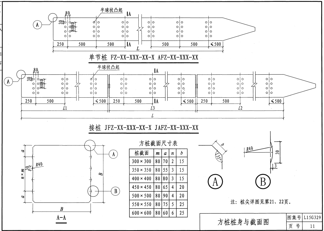 预制高强混凝土方桩---L15G329