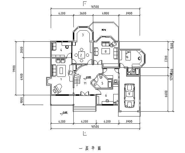 欧式别墅施工图-CAD图纸