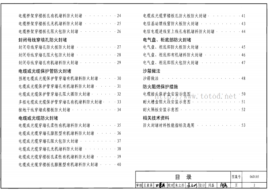 06D105-电缆防火阻燃设计与施工