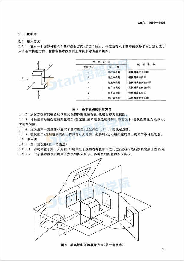 GBT14692-2008 技术制图 投影法