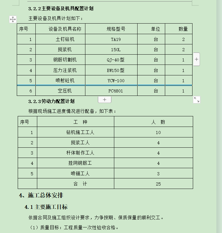 框架剪力墻結構土釘噴錨方案