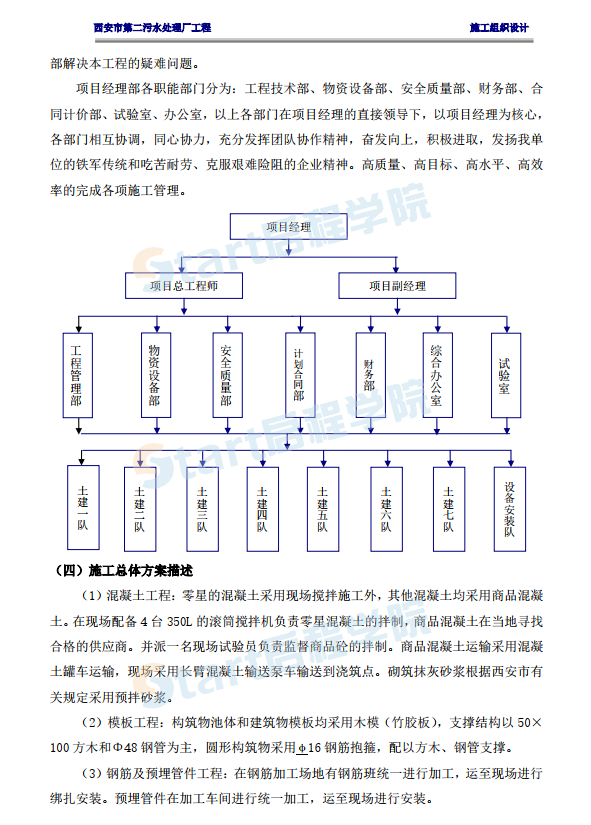 污水處理廠施工組織設(shè)計(jì)