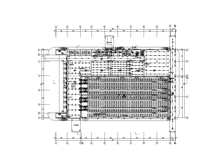 5層倉庫建筑電氣施工圖（含水暖）