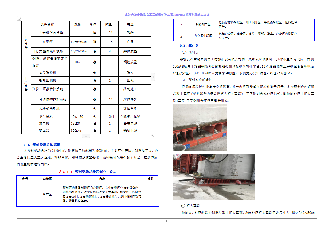 某预制梁场专项施工方案