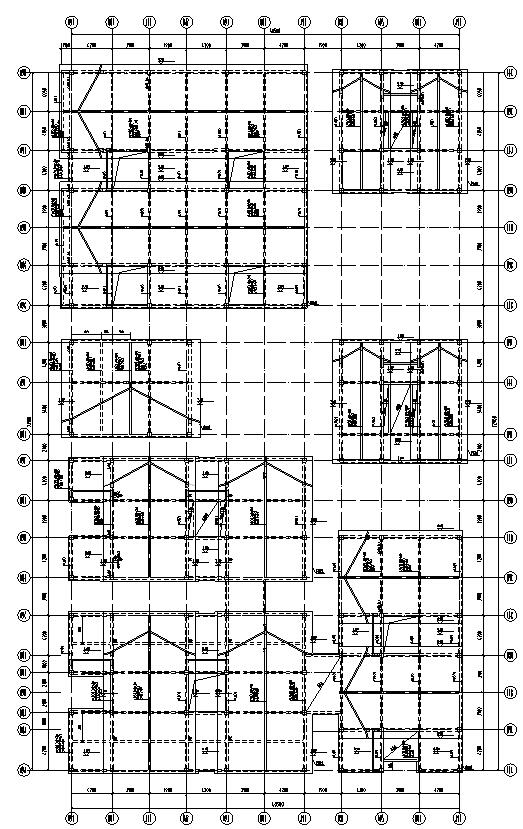 多功能布局古建商業(yè)結(jié)構(gòu)施工圖CAD含建筑圖