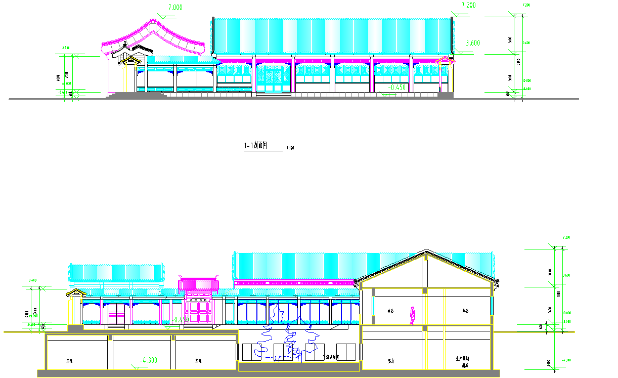 LH67古代建筑CAD施工圖