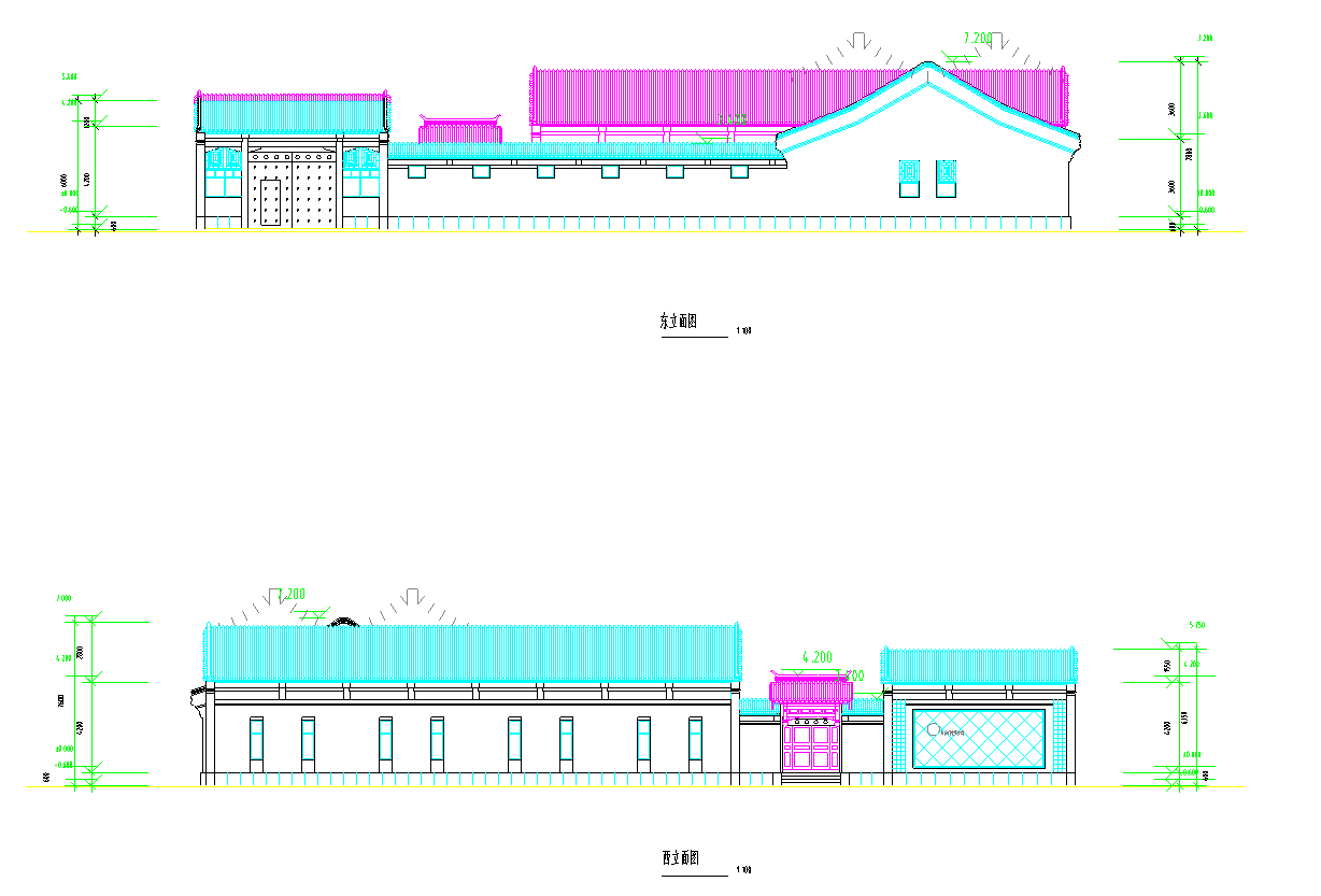 LH67古代建筑CAD施工圖