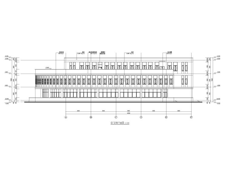 圓形食堂建筑施工圖