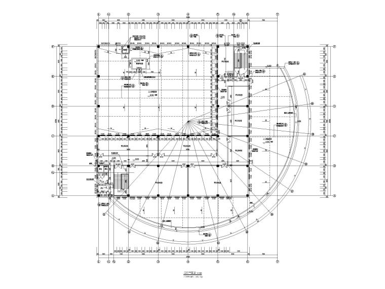 圆形食堂建筑施工图