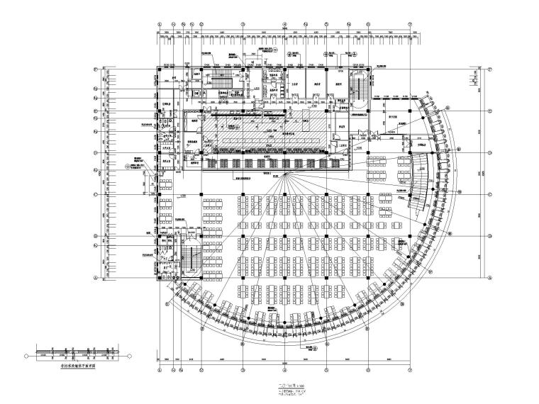 圆形食堂建筑施工图