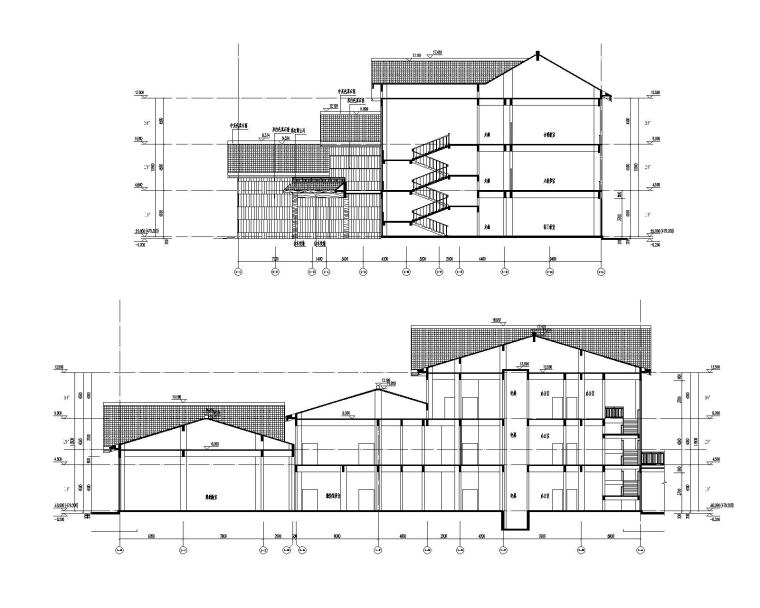 老干部活動(dòng)中心公共建筑建筑施工圖