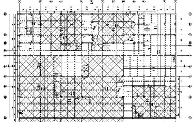 二层古建商业混凝土结构施工图CAD含建筑图