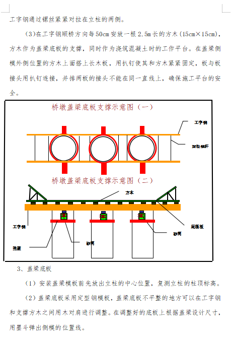 C35钢筋混凝土桥台及桥墩盖梁施工方案