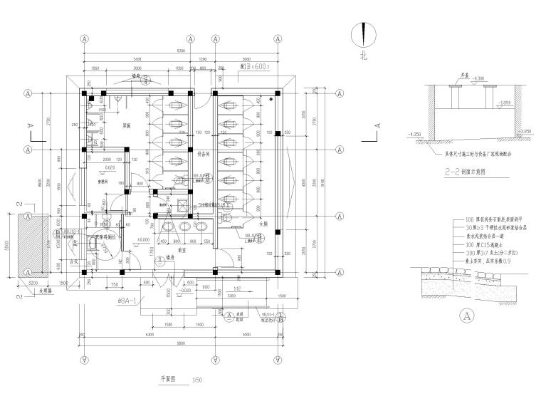 48套公厕建筑施工图设计_CAD