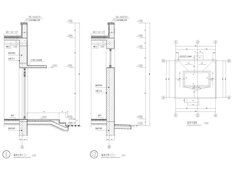 48套公厕建筑施工图设计_CAD