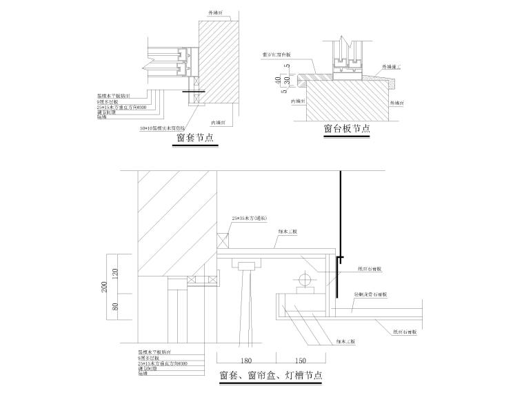 41套室内通用节点详图（楼梯，家具，收口）