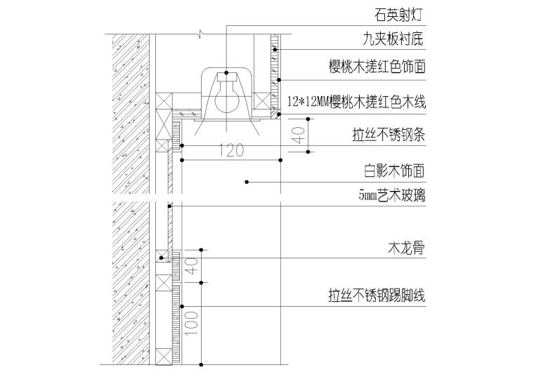 卫生间洗手盆浴缸，墙面镜子节点详图