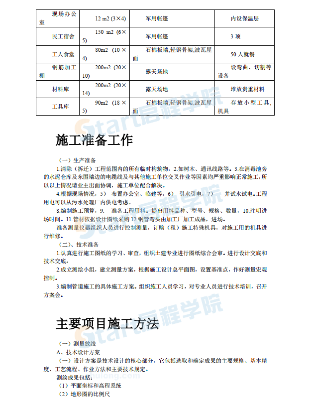 某縣污水廠管道施工組織設(shè)計