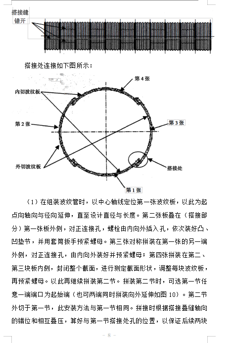 国道钢波纹圆管涵专项施工方案