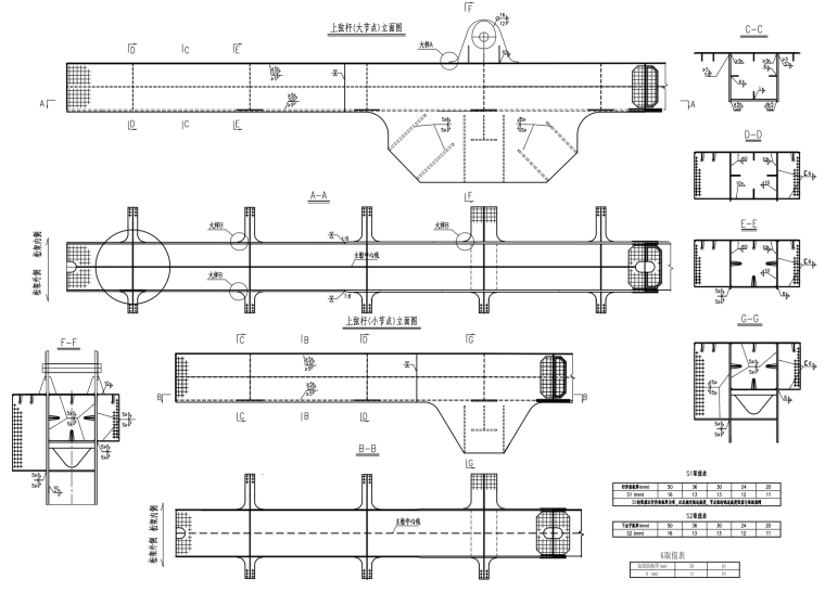 剛性懸索加勁連續(xù)鋼桁梁橋主桁施工圖