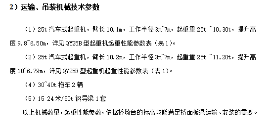 道路桥梁拓宽改造工程吊装施工方案