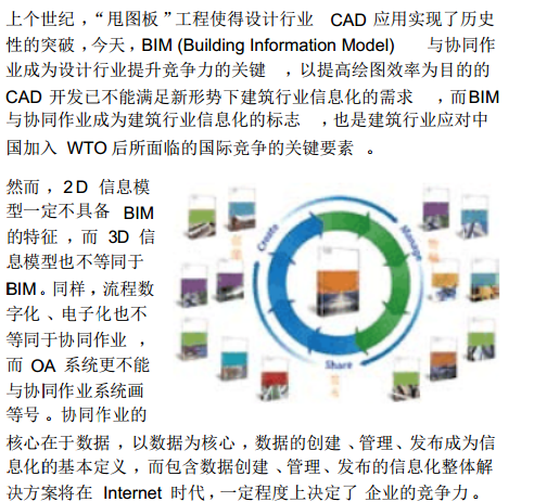 BIM手册中国设计院之BIM与建筑信息化