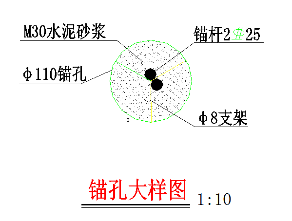 20米高邊坡板肋式錨桿擋墻支護(hù)施工圖