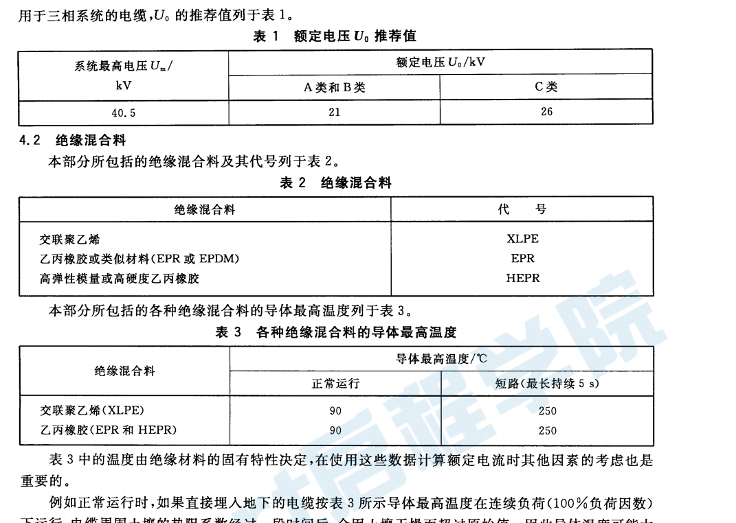 GBT12706.3-2008額定電壓1kV(Um=1.2kV)到35kV (Um=40.5kV)擠包絕緣電力電纜及附件 第3部分：額定電壓35kV(Um=40.5kV)電纜