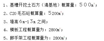 毛石混凝土挡土墙施工方案