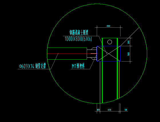 609鋼管支撐節(jié)點(diǎn)詳圖