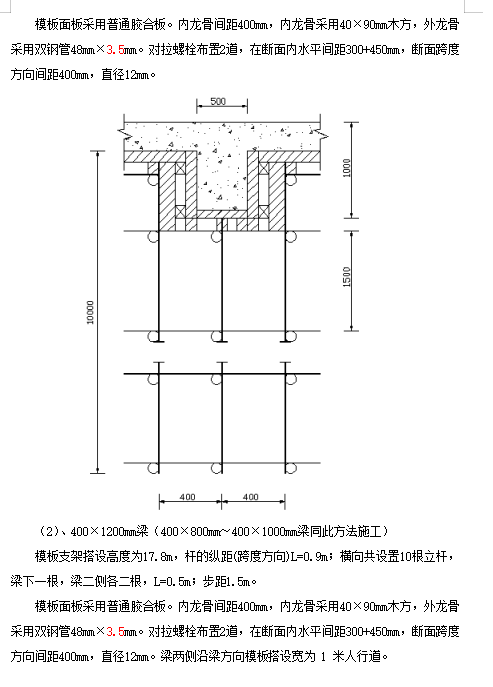 高支模支撐體系施工方案