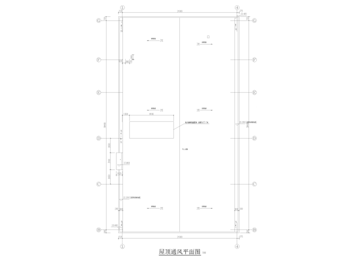 工業(yè)園配套食堂暖通施工圖