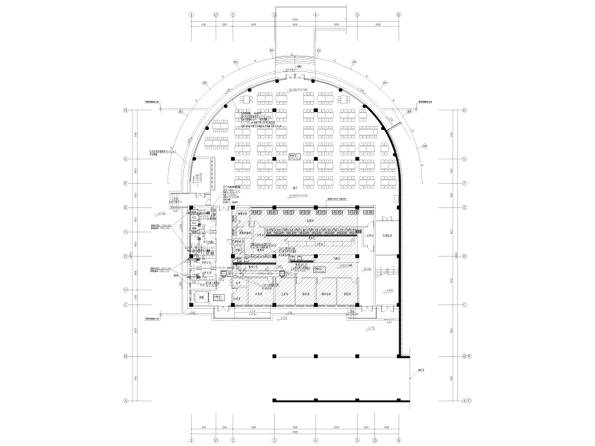 貴州省學(xué)校食堂暖通施工圖