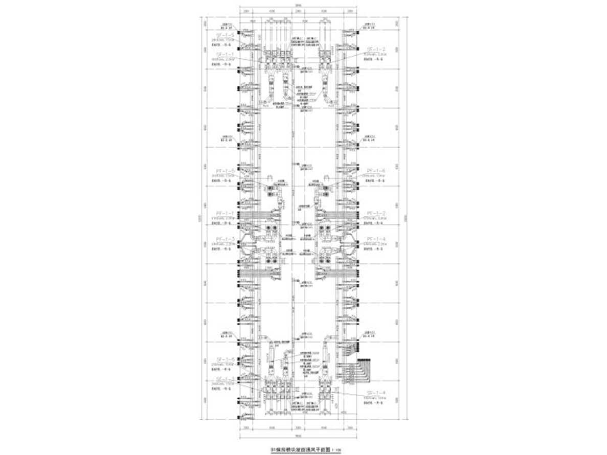 傳染病醫(yī)院為臨時醫(yī)院暖通施工圖