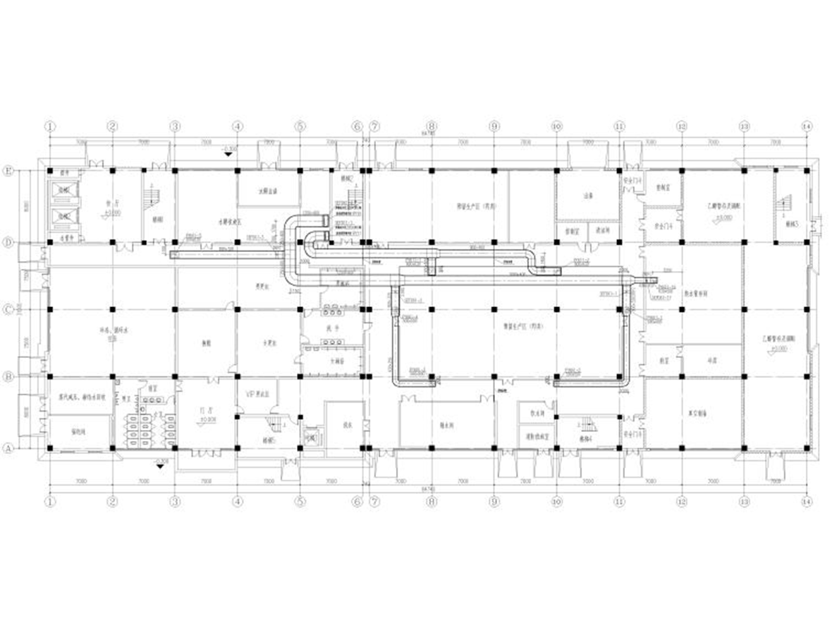 制藥廠廠房空調(diào)施工圖