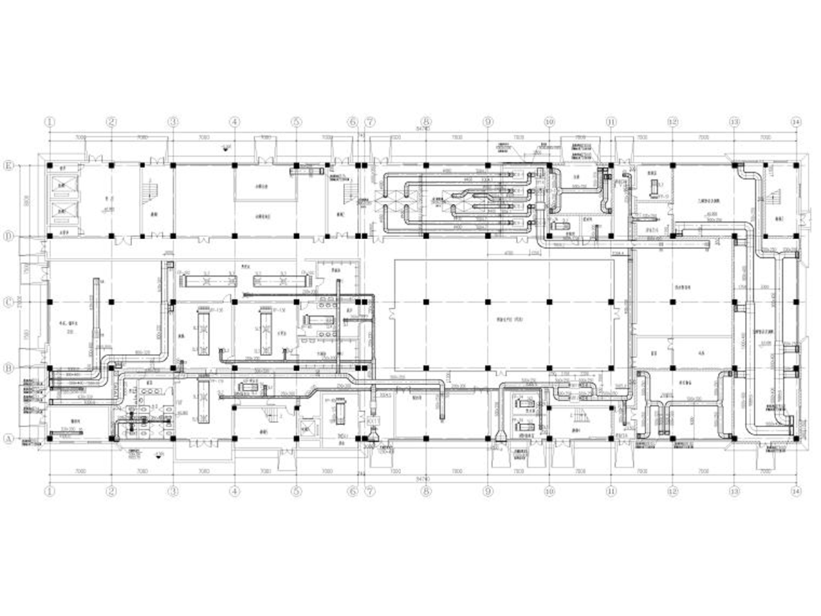 制藥廠廠房空調(diào)施工圖