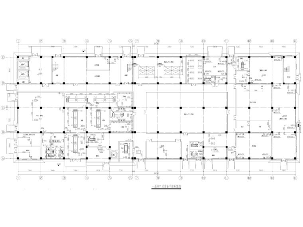 制藥廠廠房空調(diào)施工圖